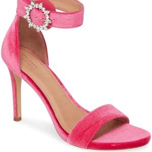 Halogen hot pink heels fuschia velvet size 11😍